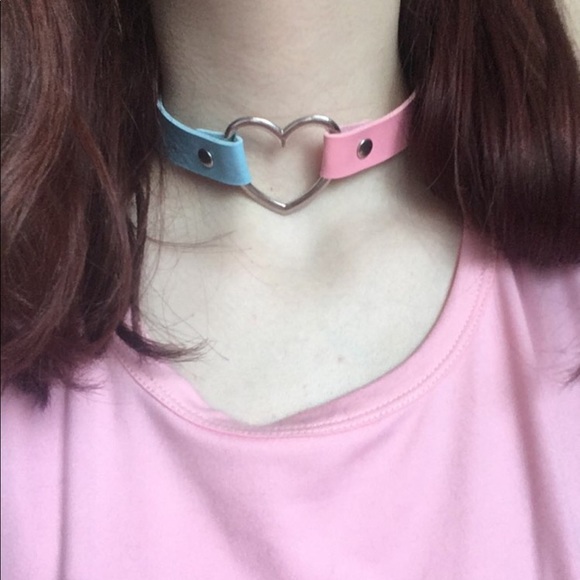 Jewelry - Heart Choker Any 2 for $25 3 Color Choices